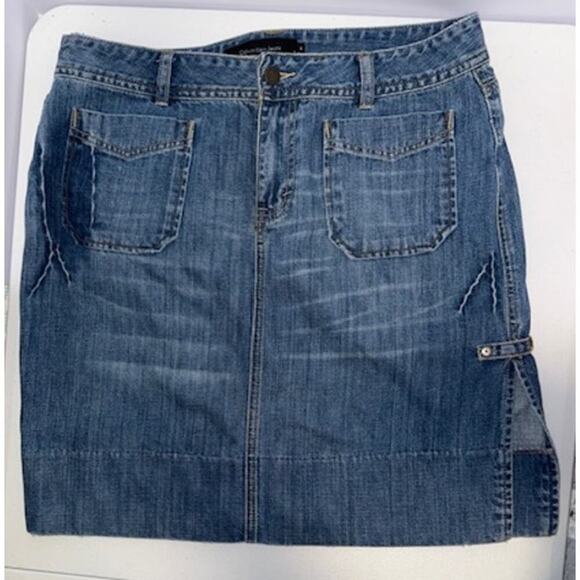 Calvin Klein Jeans Denim Mini Skirt Size 12 Women's - Picture 1 of 9